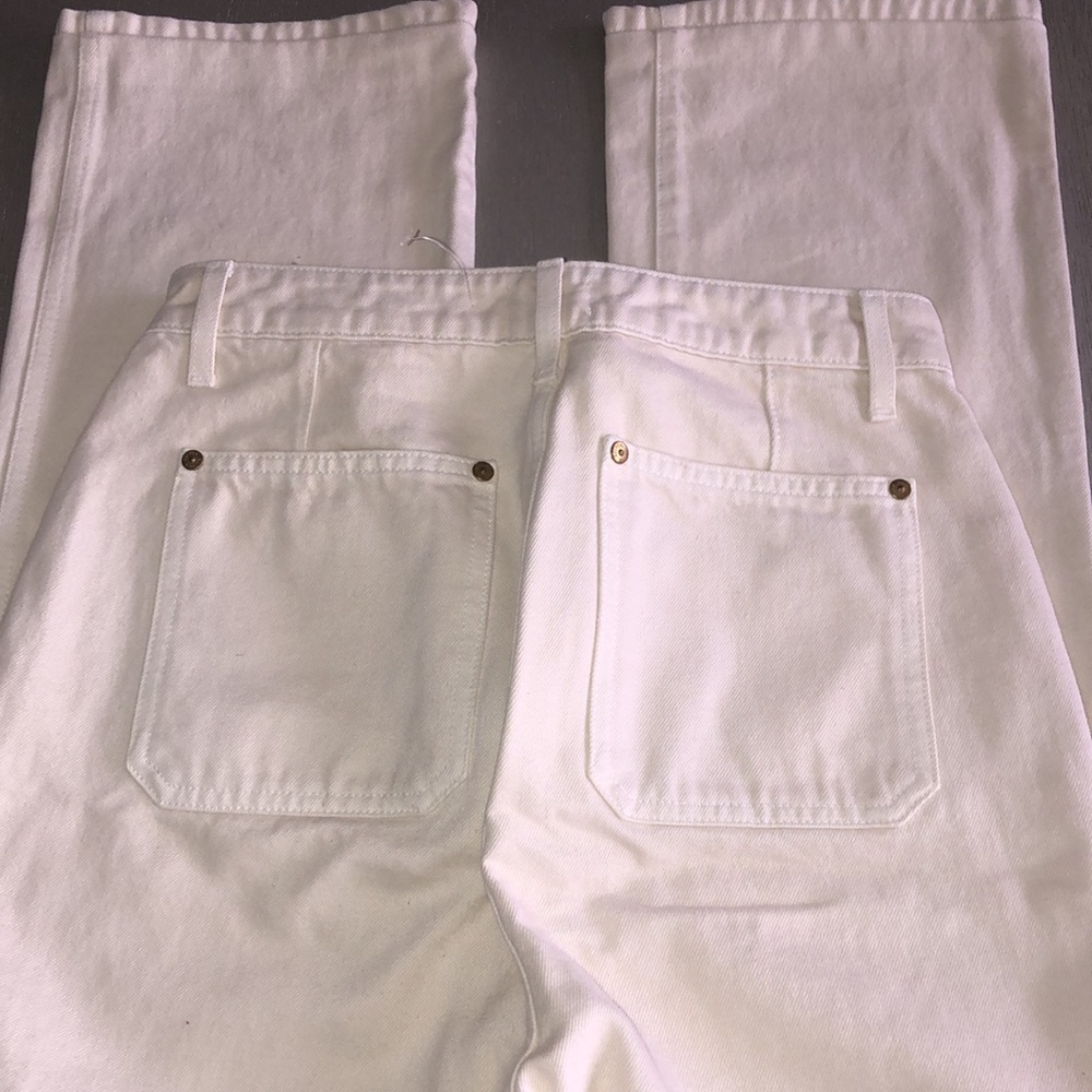 KHAITE Women's Cream Jeans Size 29 - Picture 4 of 12
